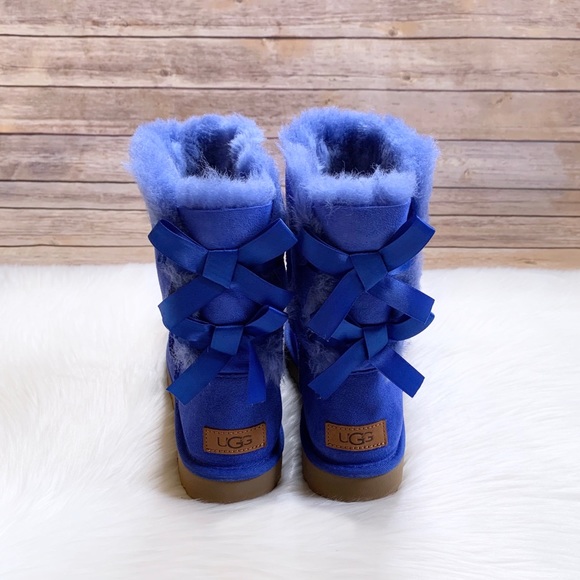 UGG Deep Periwinkle Bailey Bow II Boots - Picture 5 of 7